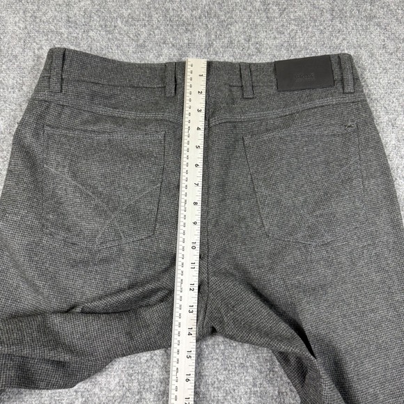 Brax Pants Size 35/36 Gray Black Patterned Flat Front Regular Fit Dress Men's - Picture 12 of 13